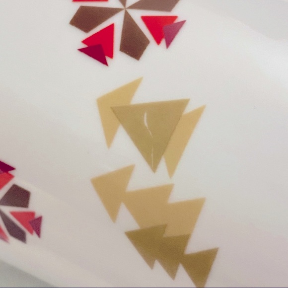 Starbucks 2013 Holiday Christmas Village Coffee Mug 18 oz Tall Red Gold Houses - Picture 3 of 9